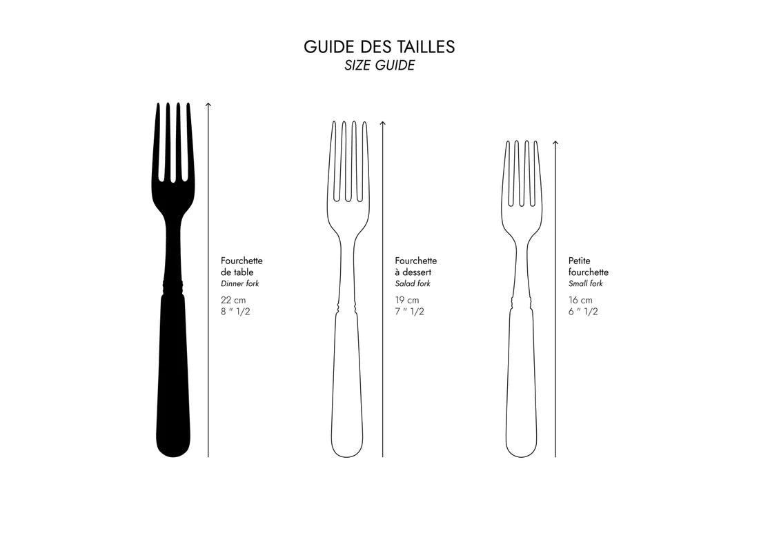 Sabre Paris Middagsgaffel Garden Green Bistrot blank