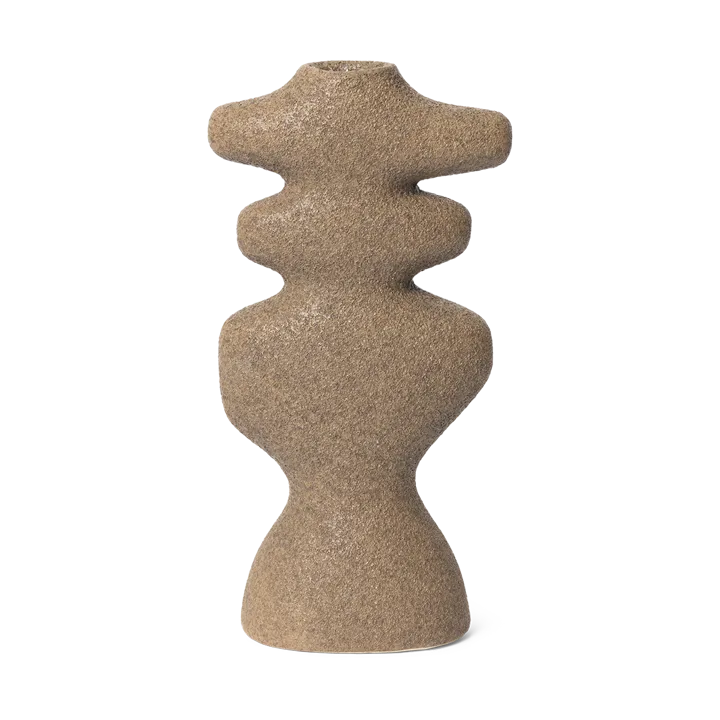 Yara Candle Holder - Large - Dark Sand