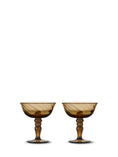 Load image into Gallery viewer, Italiensk champagnekupa 2-pack brown