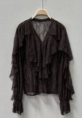 Load image into Gallery viewer, SPETSBLOUSE: Espresso brun