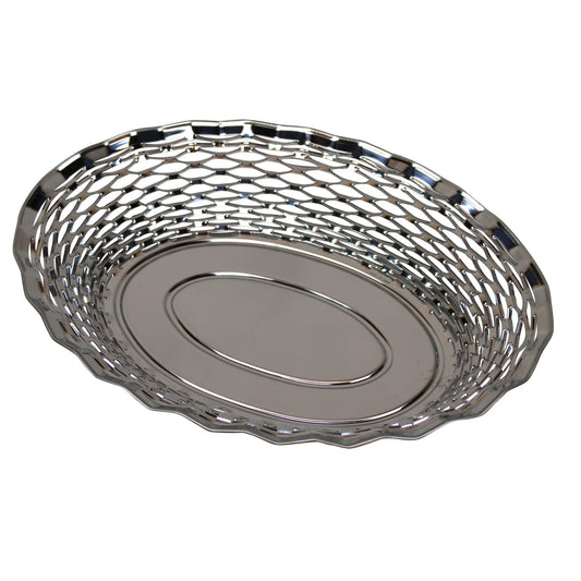 Brödkorg oval silver 30 cm