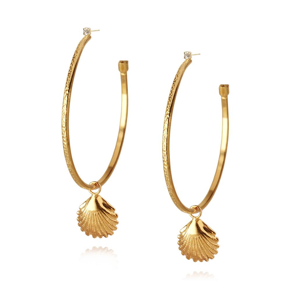 SHELL LOOPS GOLD METAL