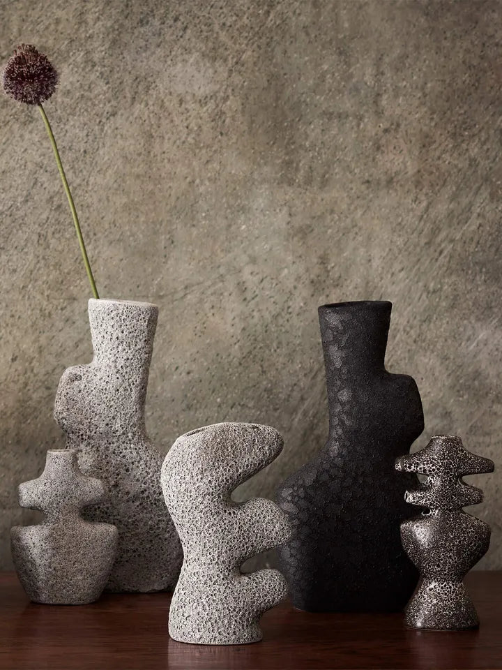 Yara Candle Holder - Medium - Grey Pumice