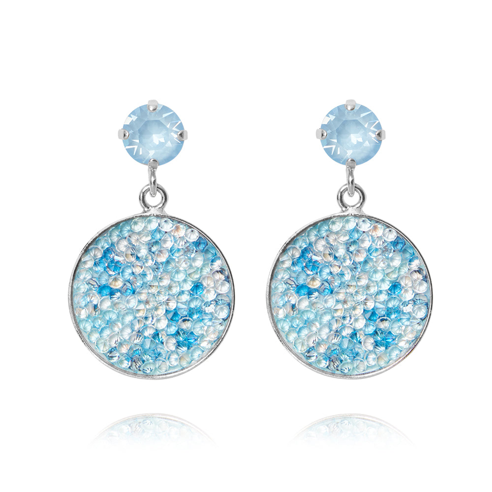 CHLOE EARRINGS RHODIUM SKY COMBO