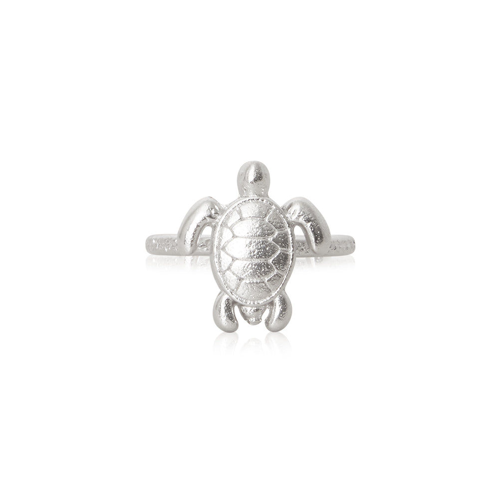 TURTLE RING RHODIUM RHODIUM