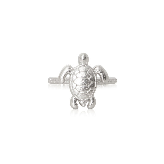 TURTLE RING RHODIUM RHODIUM