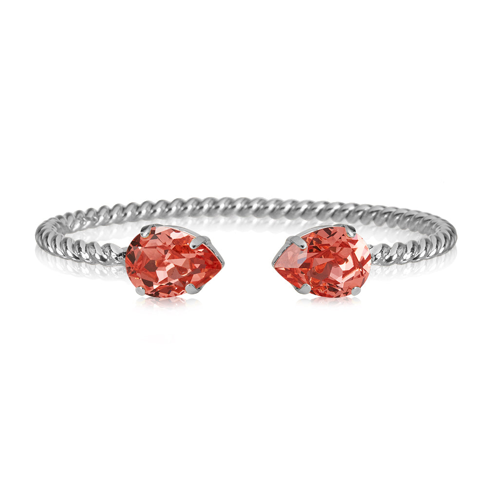MINI DROP BRACELET RHODIUM ROSE PEACH