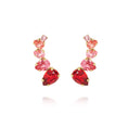 Load image into Gallery viewer, JULIE EARRINGS / SCARLET COMBO