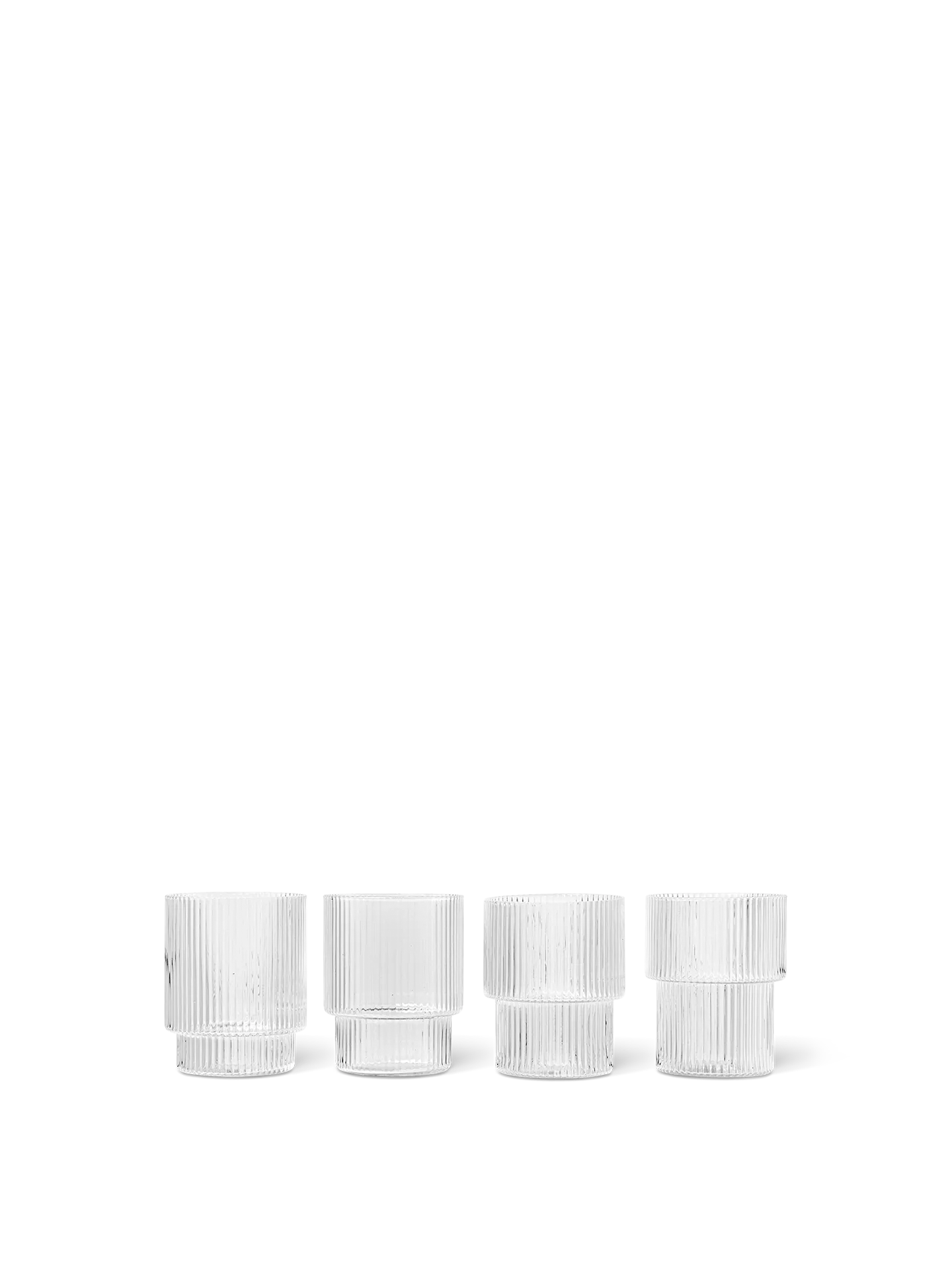 Ripple Glasses - Set of 4 - Clear