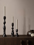 Load image into Gallery viewer, Ferm Living Gale Candle Holder - H13 - Blackened Aluminium