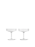 Load image into Gallery viewer, Ripple Champagne Saucers - Set of 2 - Clear