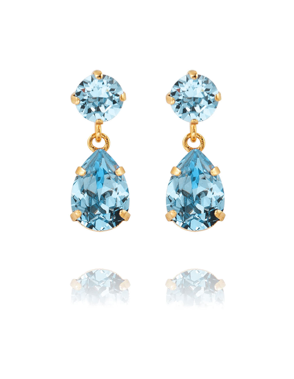 Mini Drop Earrings aquamarine