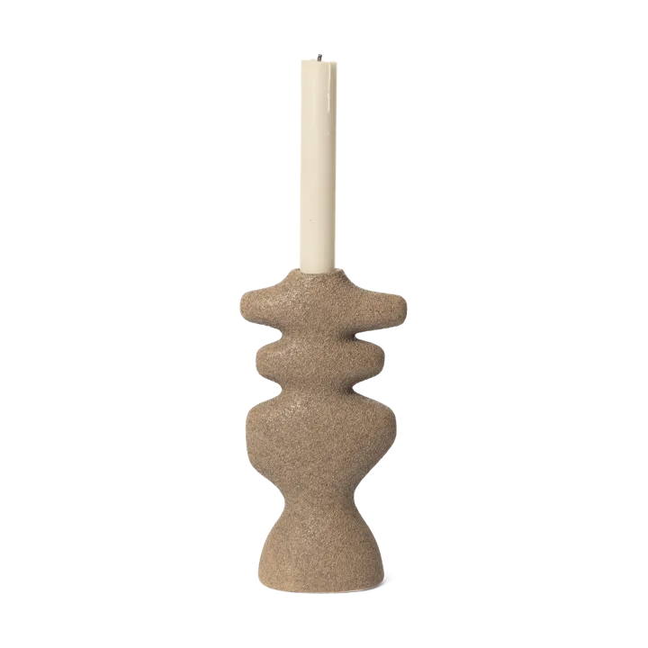 Yara Candle Holder - Large - Dark Sand