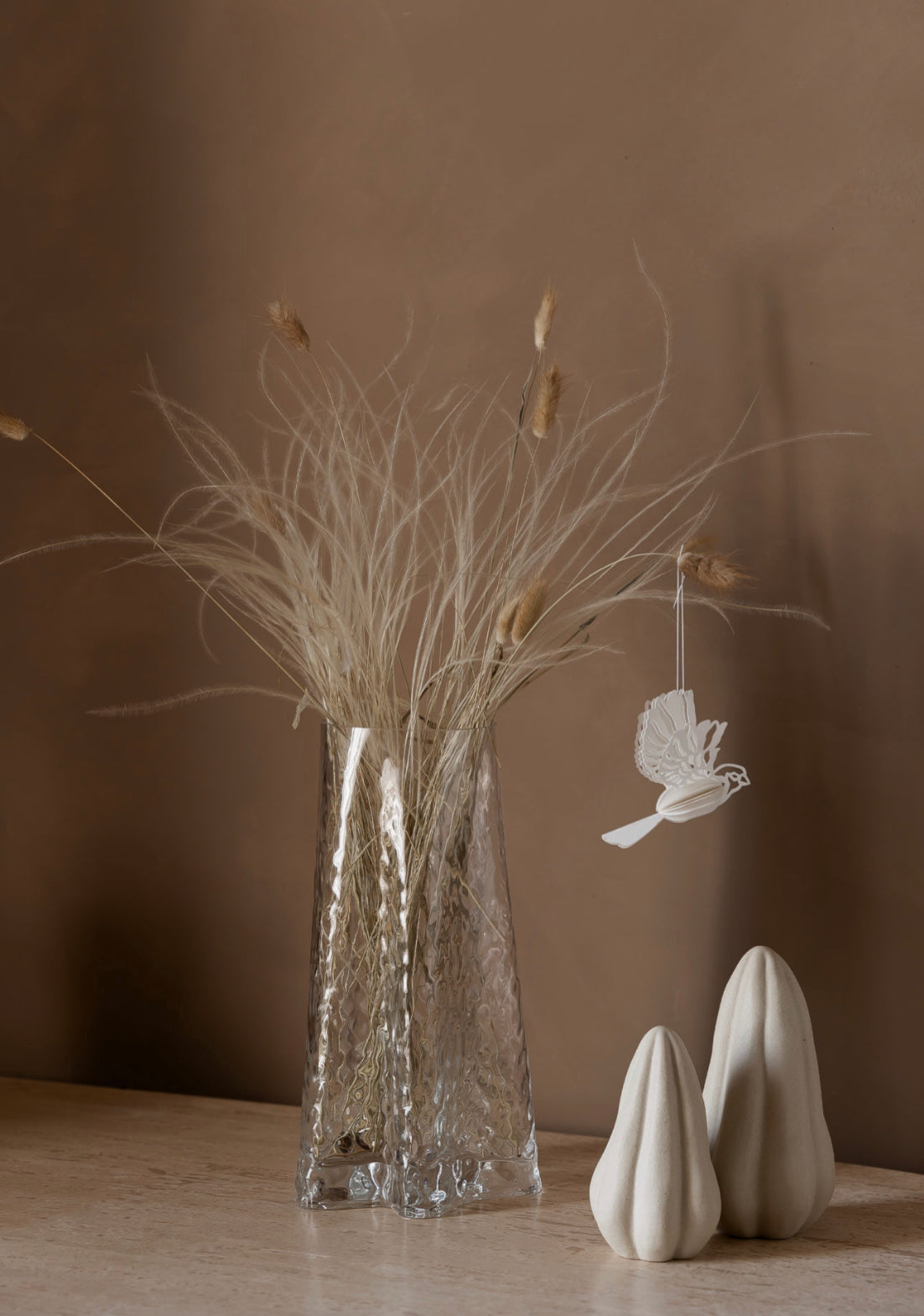 Paper birds vit 2 st