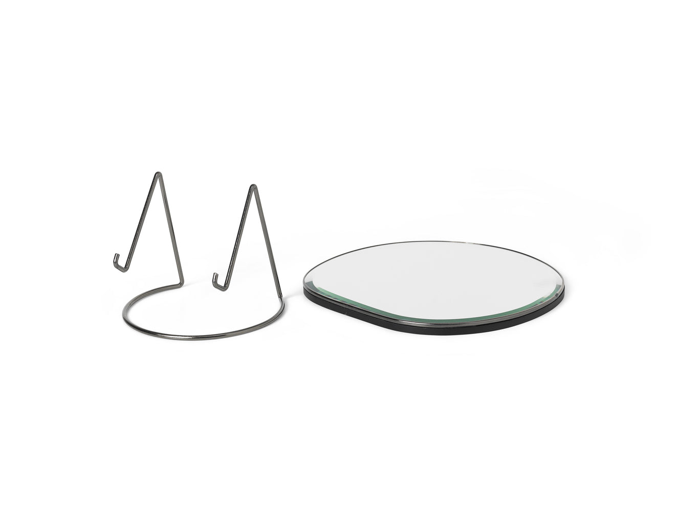 Pond Table Mirror - Dark Chrome