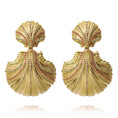 Load image into Gallery viewer, MIRELLA GRANDE EARRINGS GOLD RAINBOW COMBO
