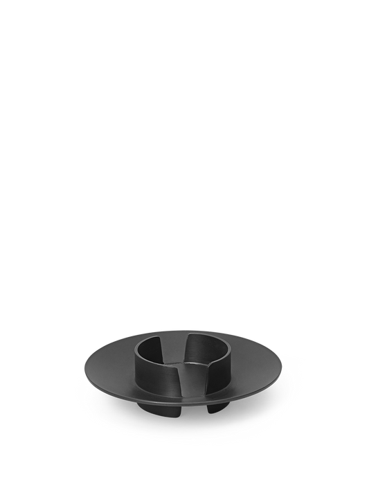 Block Candle Holder - Black Brasso