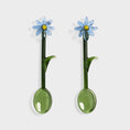 Load image into Gallery viewer, Spoon flora blue set of 2
