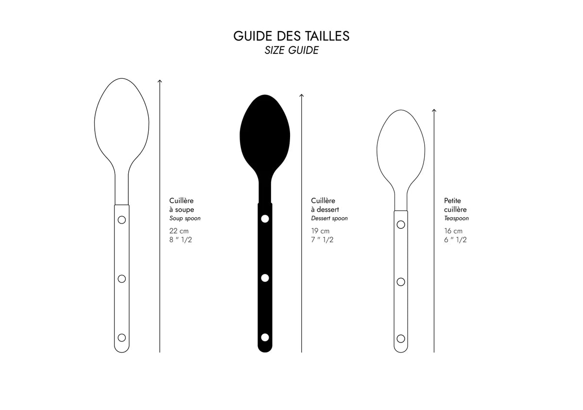 Sabre Paris dessert sked bistrot solid blank Ivory