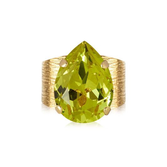 Classic drop ring citrus green