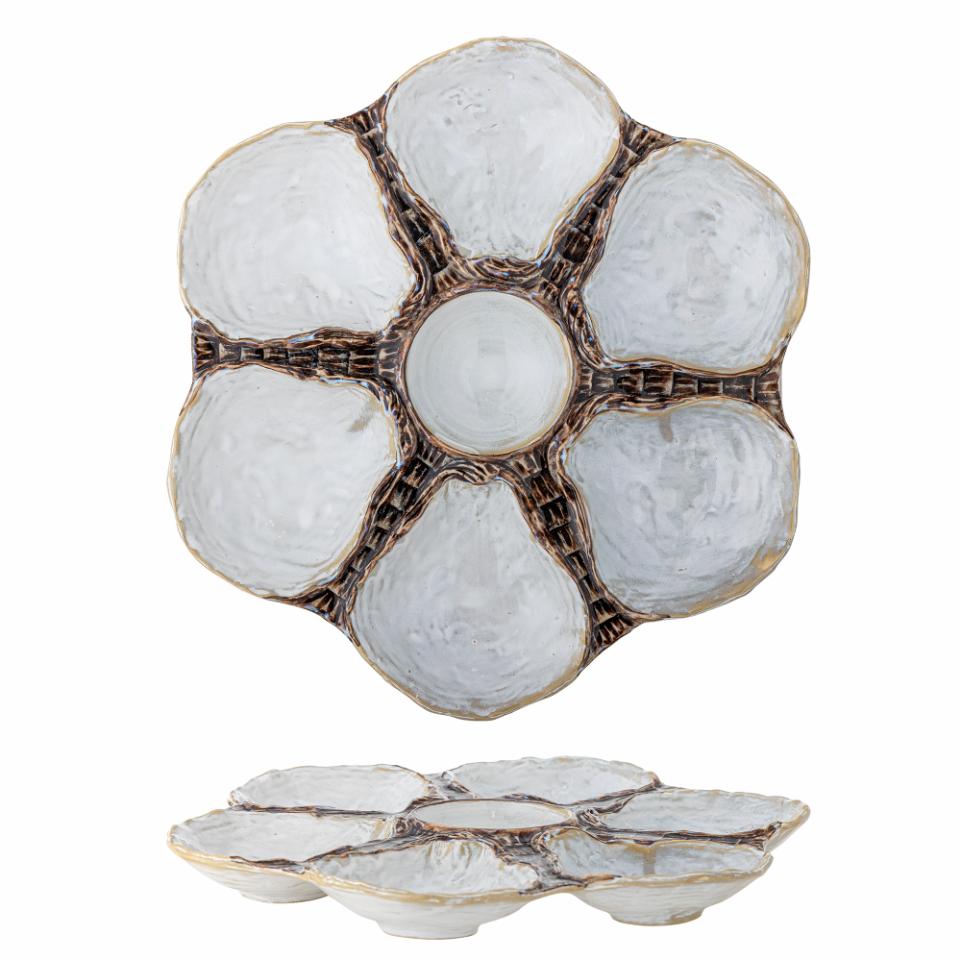Maro Tray, Grey, Stoneware