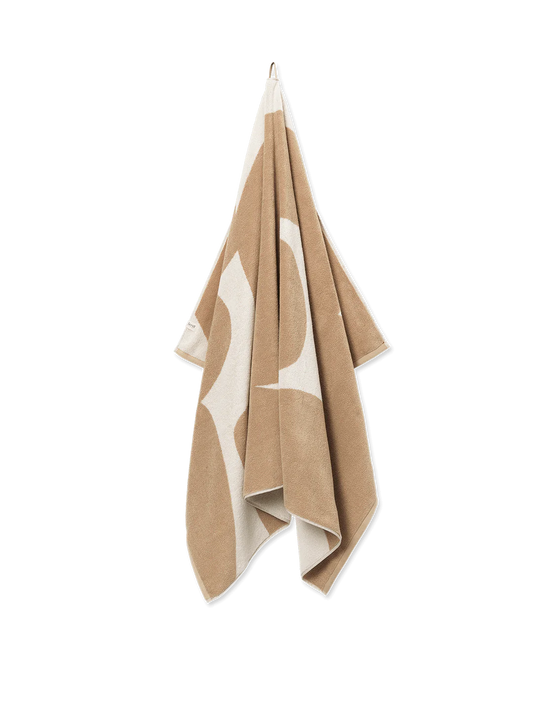 Ferm Living Ebb Beach Towel - Sand/Off- white
