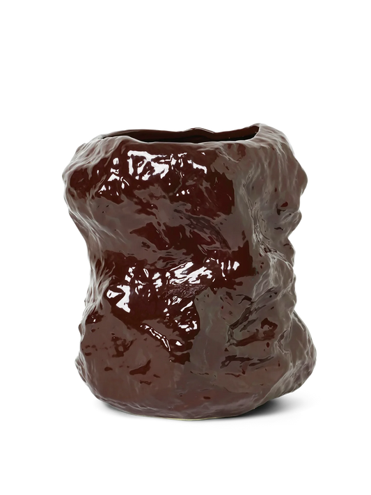 Tuck vase red Brown hÀmtas