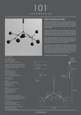 Load image into Gallery viewer, Drop Chandelier Globe - Burned Black Beställningsvara