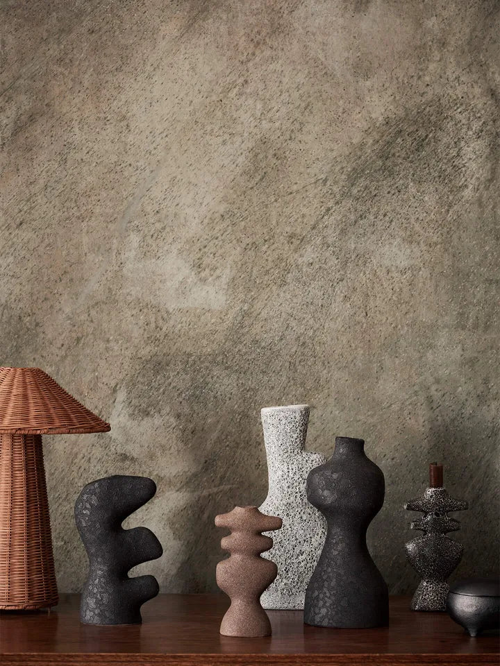 Yara Candle Holder - Large - Dark Sand