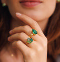 Load image into Gallery viewer, MINI DROP RING / MAJESTIC GREEN