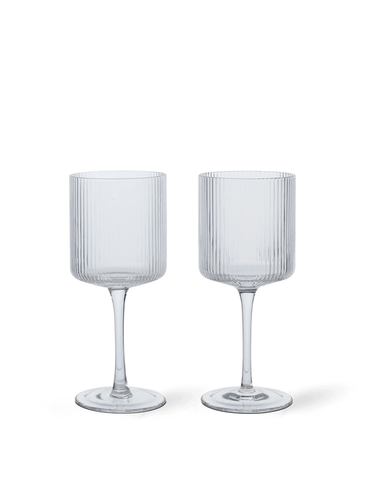 Ripple White Wine Glasses - Set of 2
