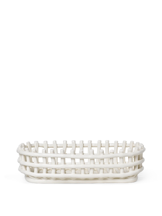 Ceramic Basket - Oval