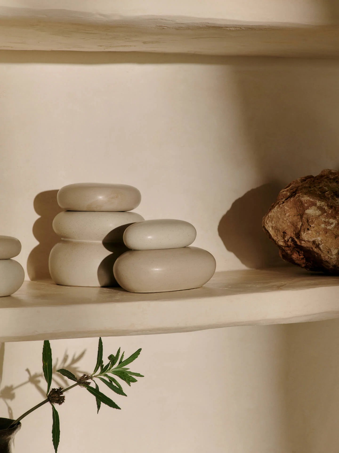 Pebble Box - Medium Sand/Cream