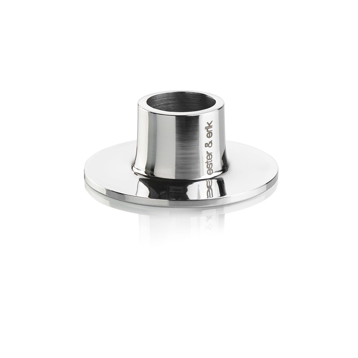 ESTER & ERIK LJUSSTAKE MEDIUM SILVER SHINY 2 p