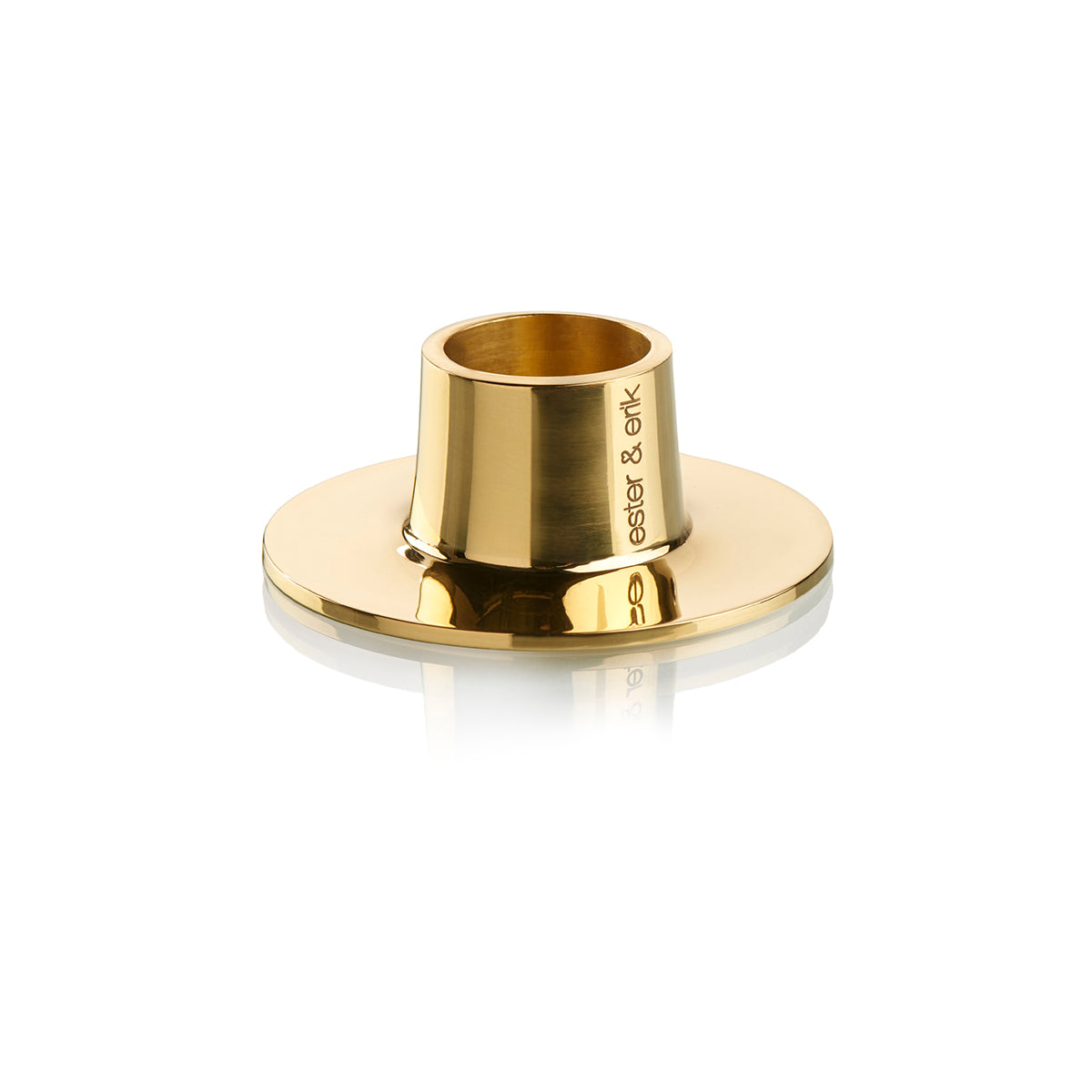 ESTER & ERIK LJUSSTAKE 2 st MEDIUM GOLD SHINY