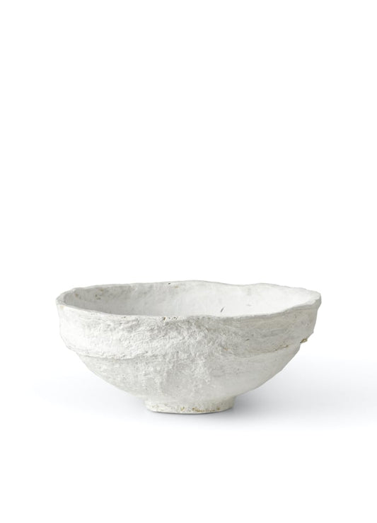 Sculptural bowl white - L