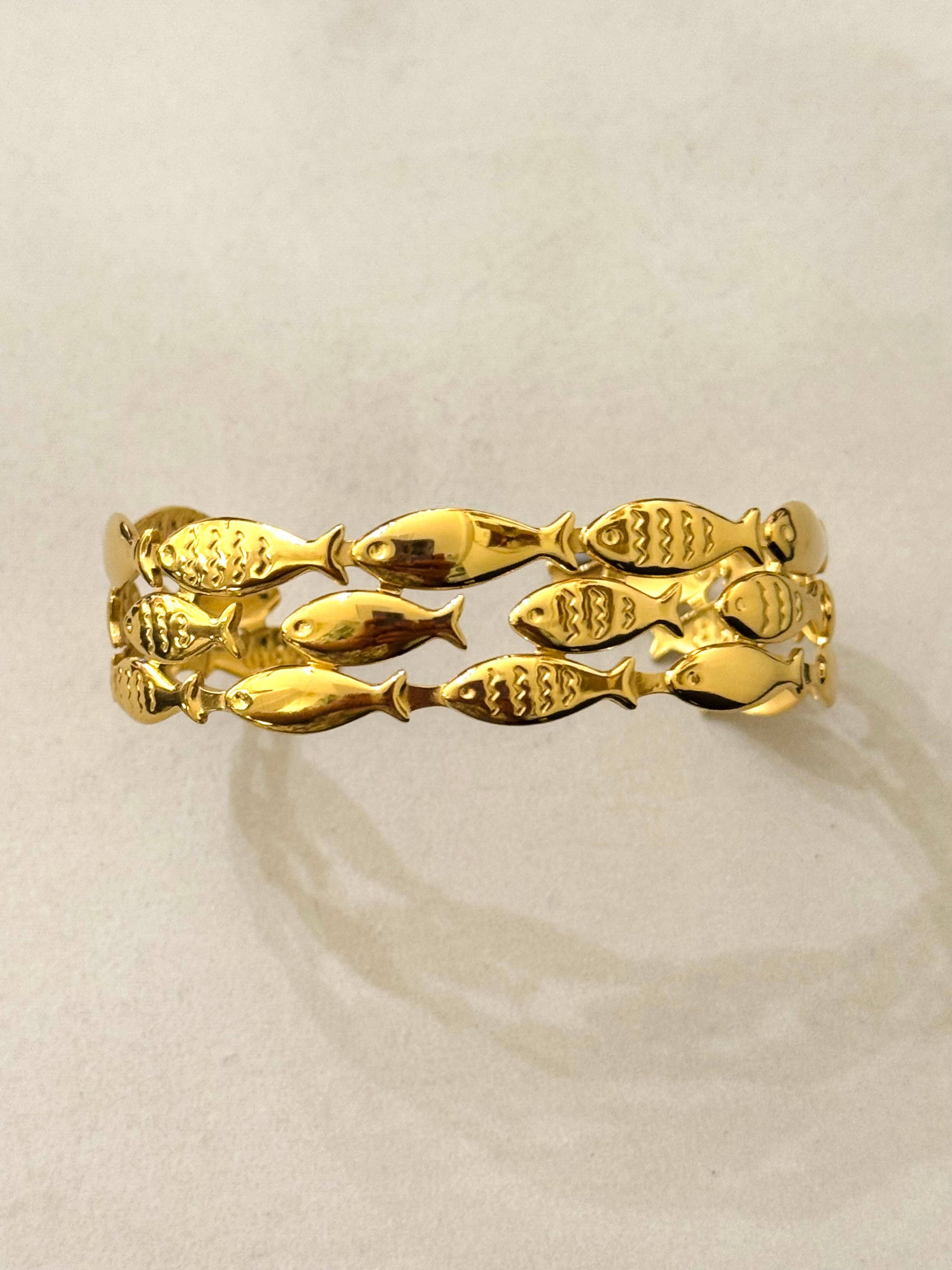 Fiskarna armband i rostfritt stål