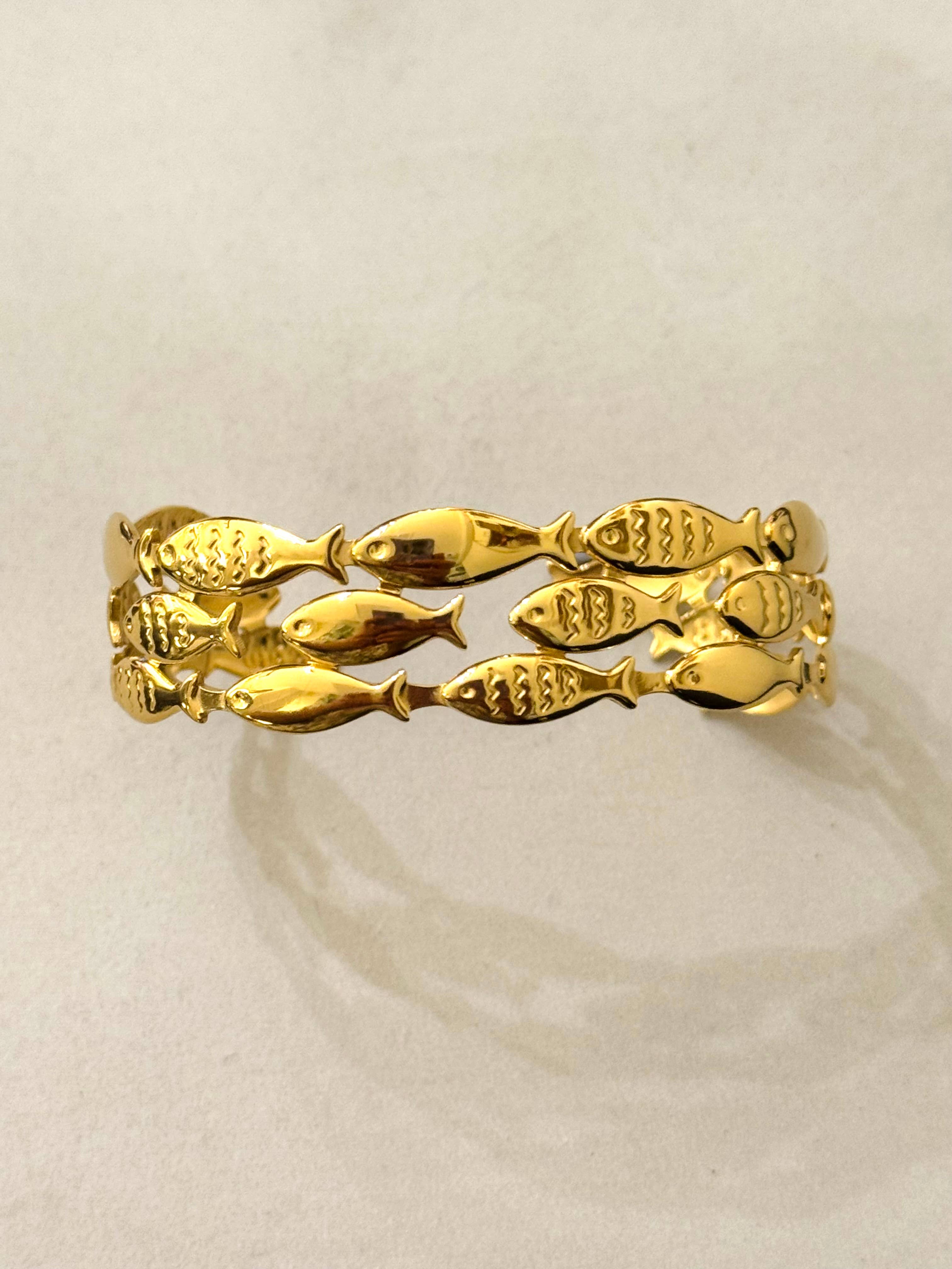 Fiskarna armband i rostfritt stål