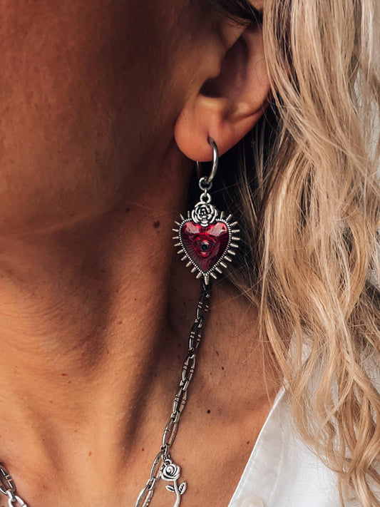 Red heart & Rose  - En av varje