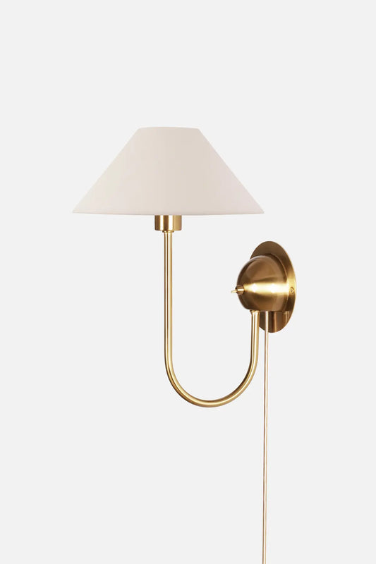 Vägglampa Iris vit