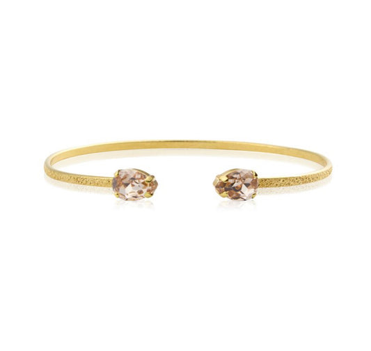 Petite drop bracelet gold light silk