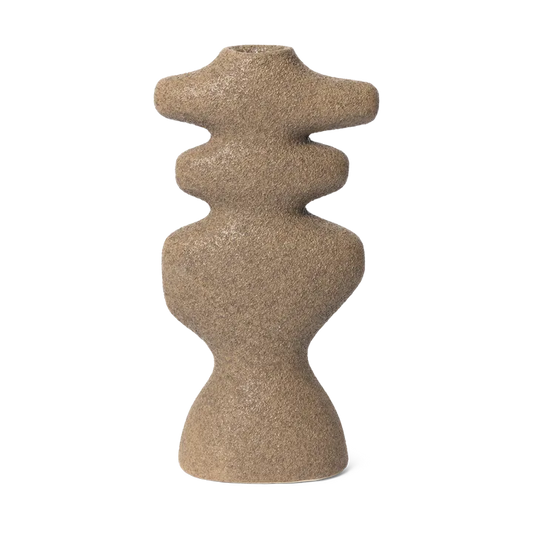 Yara Candle Holder - Large - Dark Sand