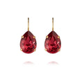 Load image into Gallery viewer, MINI DROP CLASP EARRINGS  MULBERRY RED
