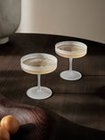 Load image into Gallery viewer, Ripple Champagne Saucers - Set of 2 - Frosted
