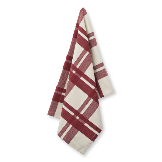 Tea Towel - Red Check  2- pack