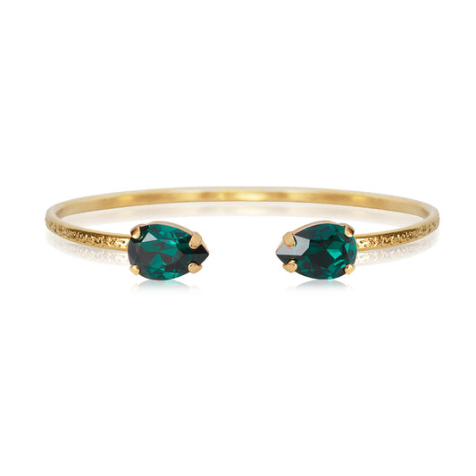 PETITE DROP BRACELET GOLD EMERALD