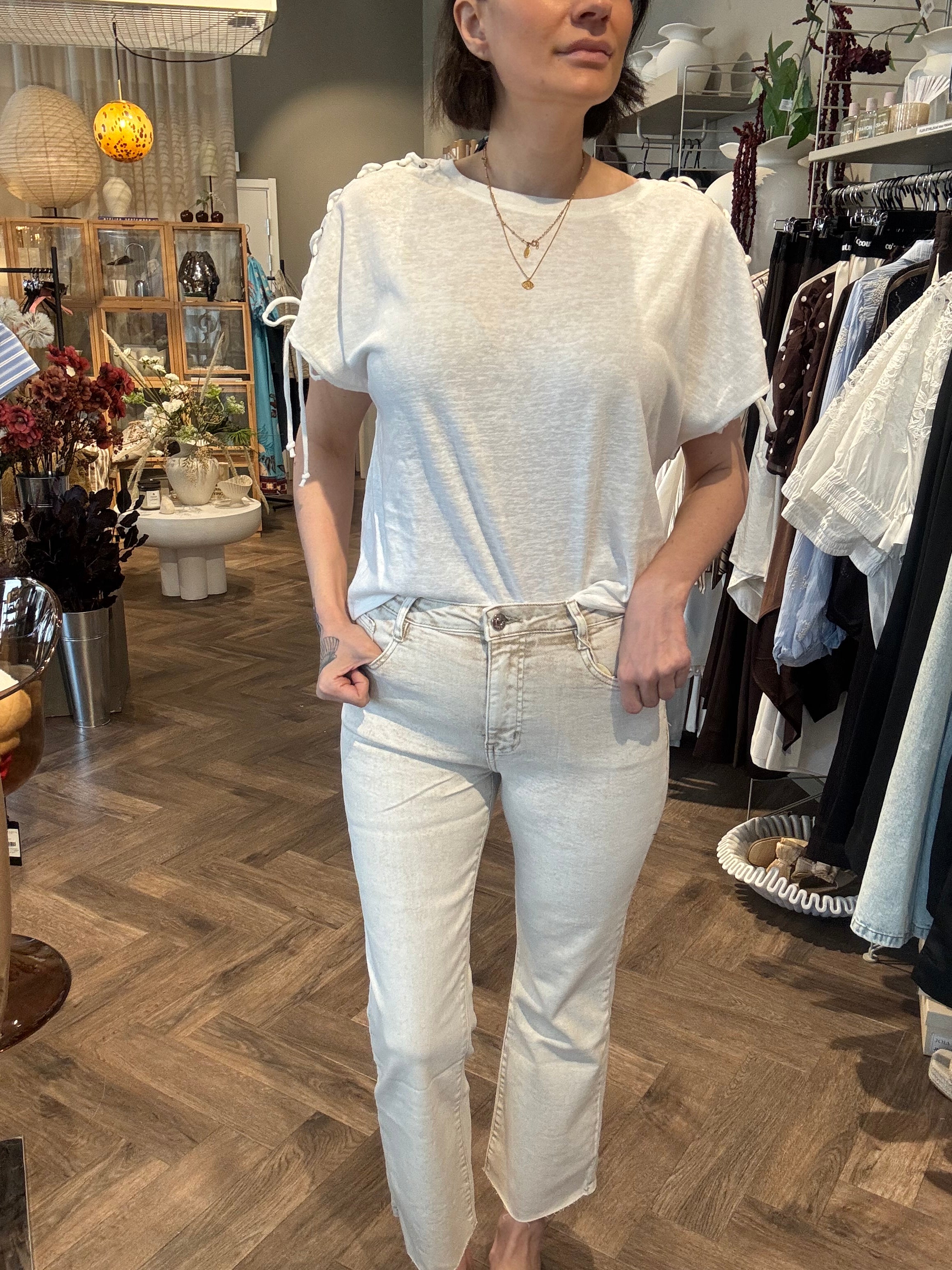 Folyrose jeans Cold Washed Beige