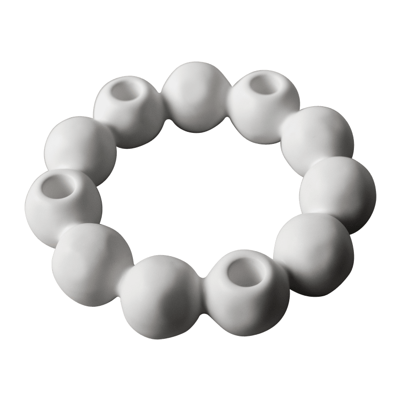 Bright Candle holder - white