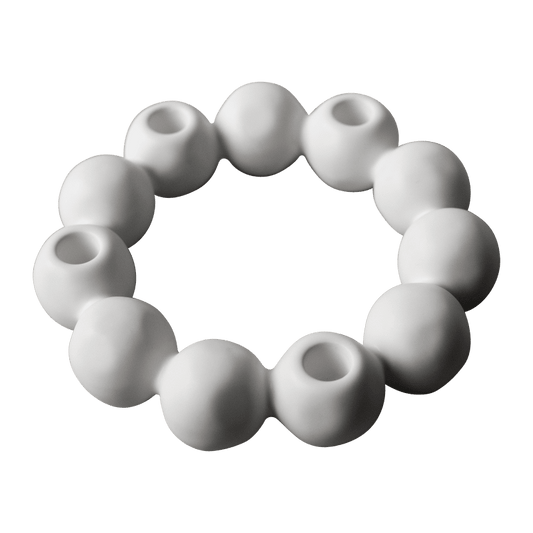 Bright Candle holder - white