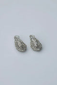 Load image into Gallery viewer, DROP STONE EARRINGS SILVER
